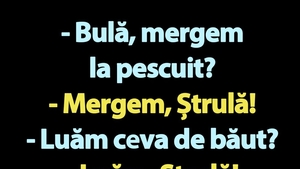 BANC | "Bulă, mergem la pescuit?"