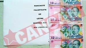 Falsificator de bani la 11 ani