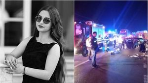 Ți se sfâșie sufletul! Ioana Tiperciuc, tânăra de 18 ani din Ansamblul Florile Bucovinei, care și-a pierdut viața în accidentul din Suceava, a fost condusă pe ultimul drum