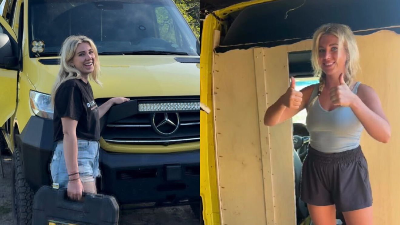 O tânără de 24 de ani a investit 140.000 de dolari pentru a-și transforma duba într-o locuință de lux. Cum arată casa pe patru roți