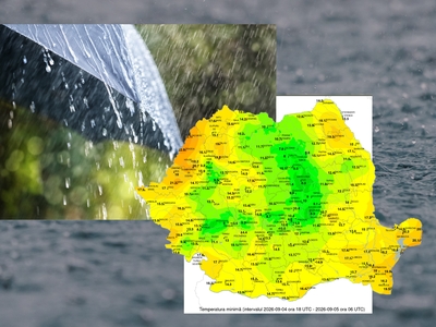 Prognoza meteo azi, 6 septembrie 2026. Scad temperaturile în România! Zonele vizate de ploi și vijelii