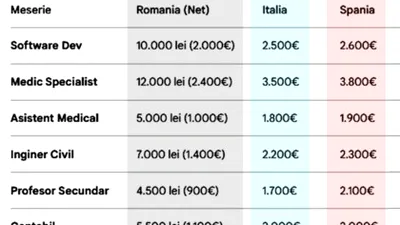 Cât ai câștiga pentru job-ul tău, dacă te-ai muta în străinătate. Ce salariu ai primi în Italia, Spania, Germania, Anglia și SUA