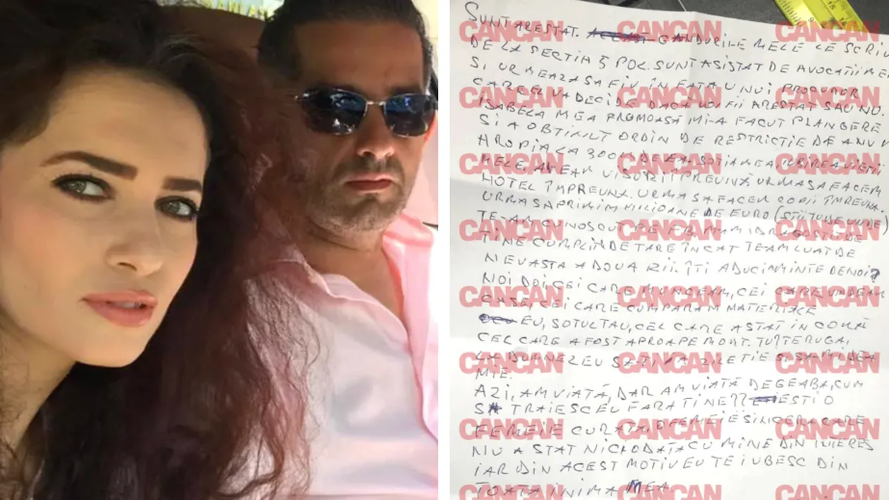Incredibil! Ce scrisoare i-a trimis Daniel Onoriu soției din arest: Cum să trăiesc eu fără tine?!