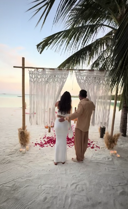 Andreea și Dorian Popa s-au căsătorit în Maldive/ Sursa foto: TikTok