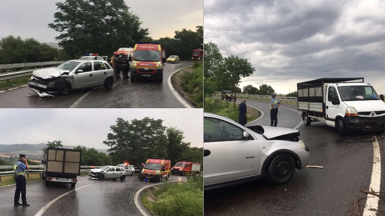 Grav accident de circulație la Tulcea! S-a solicitat de urgență ajutor pentru descarcerarea victimelor