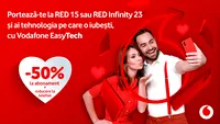 De Valentine’s Day, te portezi la Vodafone și ai 50% discount la abonamente & super prețuri la telefoane