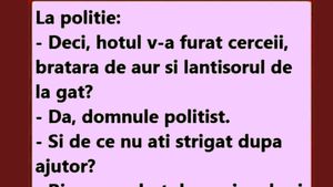 BANC | "Hoțul v-a furat cerceii, brățara de aur și lănțișorul de la gât?"