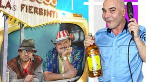 Polițistul Poponeț (Trăsniții) negociază la cârciumă cu Bobiță & Ardiles din Las Fiebinți!