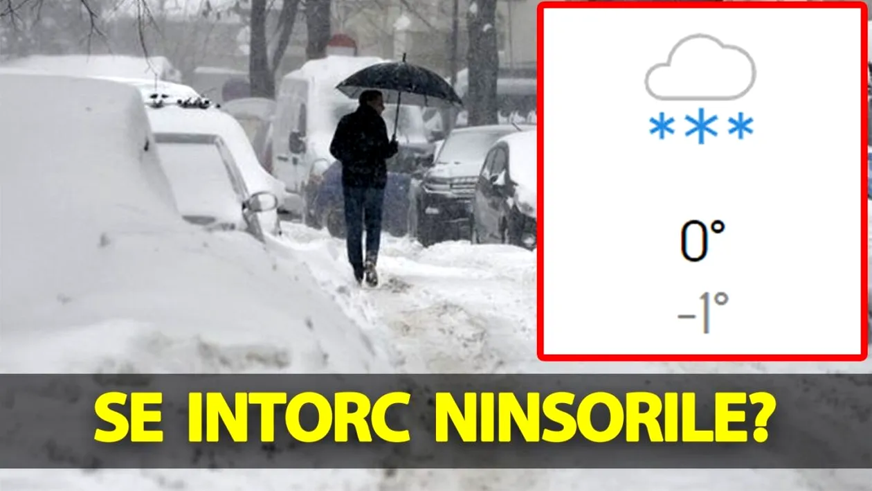 Meteorologii Accuweather au modificat prognoza. Se întorc ninsorile în România?!