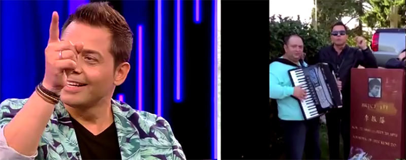 Aflat în SUA, Jean de la Craiova a fost şi a cântat la mormântul unui actor celebru. „A fost idolul meu!”