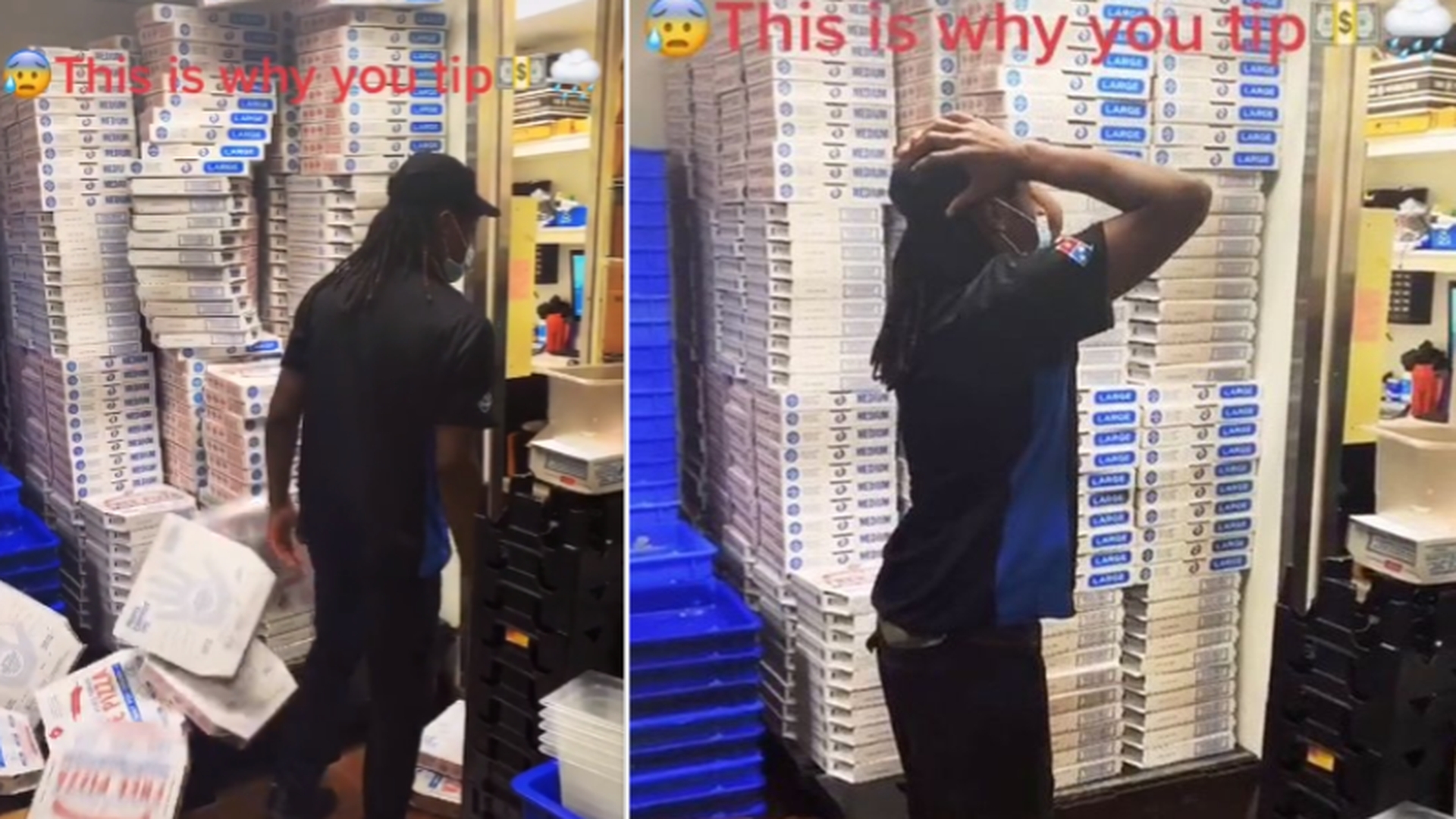 Reacția agresivă a unui șofer de pizza Domino care nu primește bacșiș a stârnit isterie în online | VIDEO