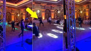 Filmarea care trebuia sa rămână secretă! Ce a făcut Gigi Becali la nunta fiicei sale | VIDEO