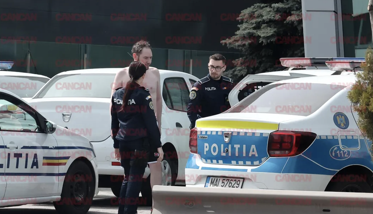 Ultimele imagini cu Andrei Versace în public. A fost reținut de poliție imediat și dus la secție FOTO