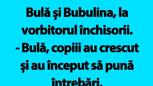 BANC | Bulă și Bubulina, la vorbitor