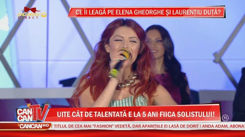 Lorena, fiica lui Laurenţiu Duţă, s-a lansat în muzică! Are numai 5 anişori şi are deja un colind cu Elena Gheorghe