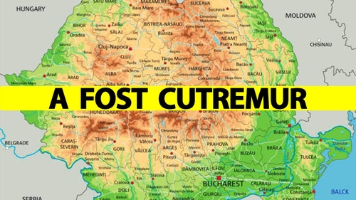 A fost cutremur! România s-a zguduit azi-noapte, la ora 00:22