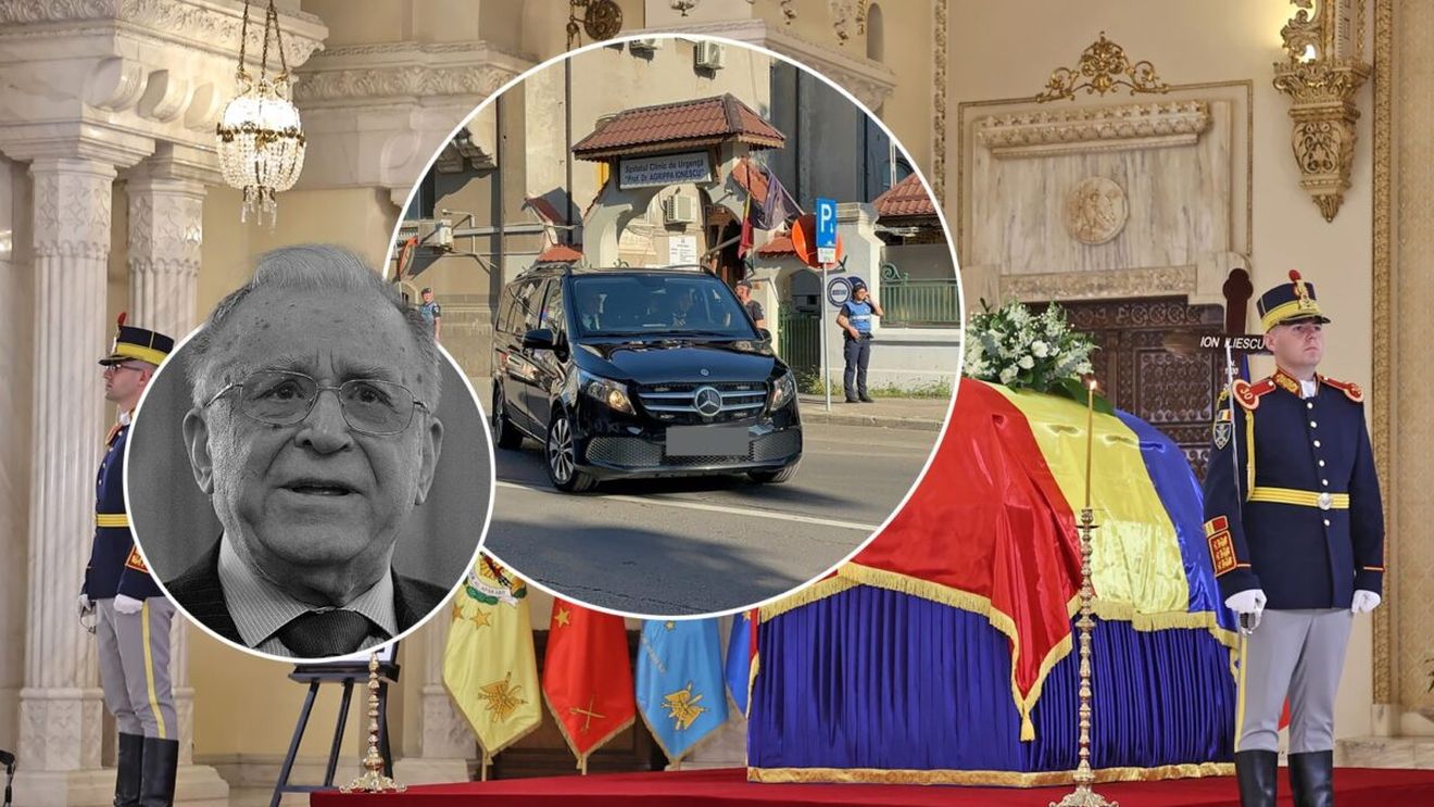 Cortegiul funerar al lui Ion Iliescu a pornit. Trupul fostului președinte al României a fost depus la Palatul Cotroceni