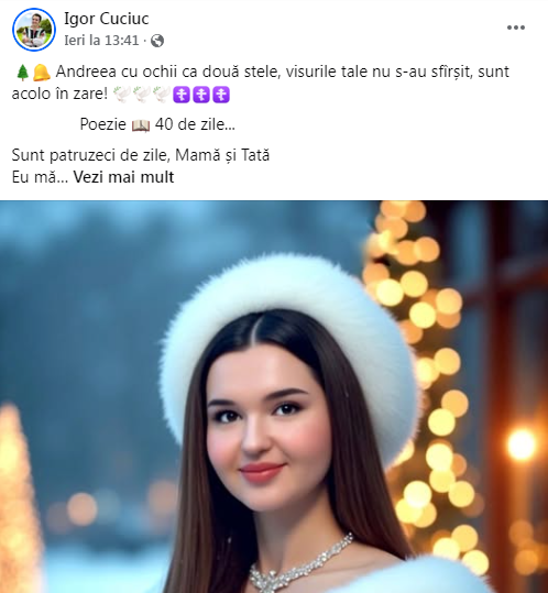 Cum arată mormântul Andreei Cuciuc la 40 de zile de la înmormântare. Imagini care sfâșie inima oricărui părinte