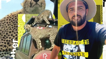 Cătălin Cazacu, senzații tari în Zanzibar. “Felinele aflate la vânătoare s-au urcat pe mașină”