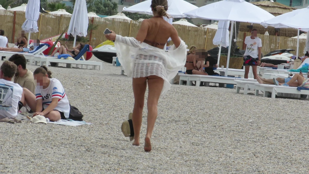 Denisa Nechifor, probleme cu rafalele de vânt la Mamaia