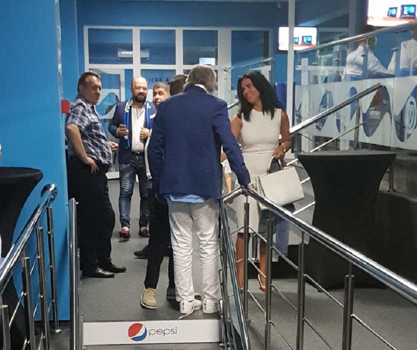 Ilie și Ioana, la un meci al Viitorului cu FCSB