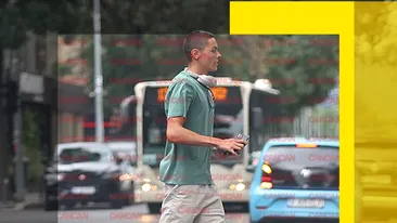 Avem imaginile momentului cu David Popovici! Săgeata României a traversat în fugă, dar l-a săltat direct din stradă!