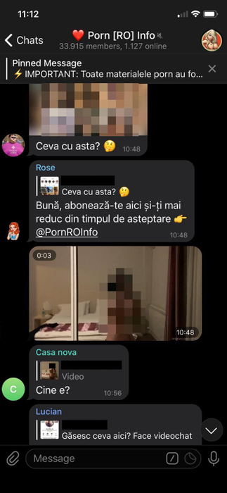 O parte din conversațiile de pe controversatul grup