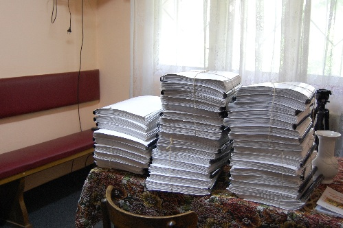 Tipărituri în alfabetul Braille, realizate de preotul de la Centrul "Didim cel Orb"