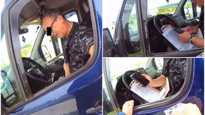 Șofer oprit în trafic din cauza sarmalelor soției. Momentul a devenit viral! VIDEO