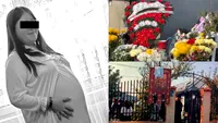 Imaginile durerii de la înmormântarea Mirelei, tânăra gravidă care a murit în Rahova. Gest înduioșător al apropiaților!