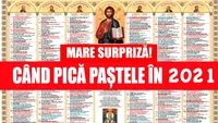 Când pică Paștele în 2021! Creștinii ortodocși nu vor sărbători Învierea Domnului în aceeași zi cu cei catolici