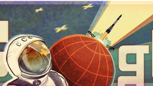 Google il omagiaza pe Iuri Gagarin printr-un logo special