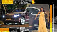 Malvina s-a învârtit în loc, cu trandafirul în mână! Și-a scos la ”interval” Bentley-ul de 200.000 de euro, la ceas de seară, dar...