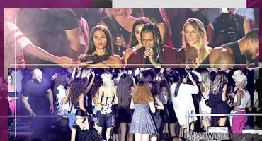 IMAGINI DE SENZAȚIE! Bodyguarzii abia au făcut față ”valului” de românce încălzite peste măsură S-au năpustit pe celebrul rapper! Au căzut, au alunecat, dar nu s-au lăsat