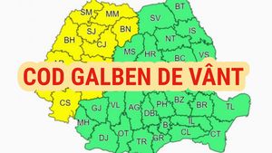 Avertizare meteo ANM. Cod galben de ploi și vijelii în România