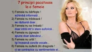 Bancul începutului de săptămână | Cele 7 principii păcătoase ale femeilor