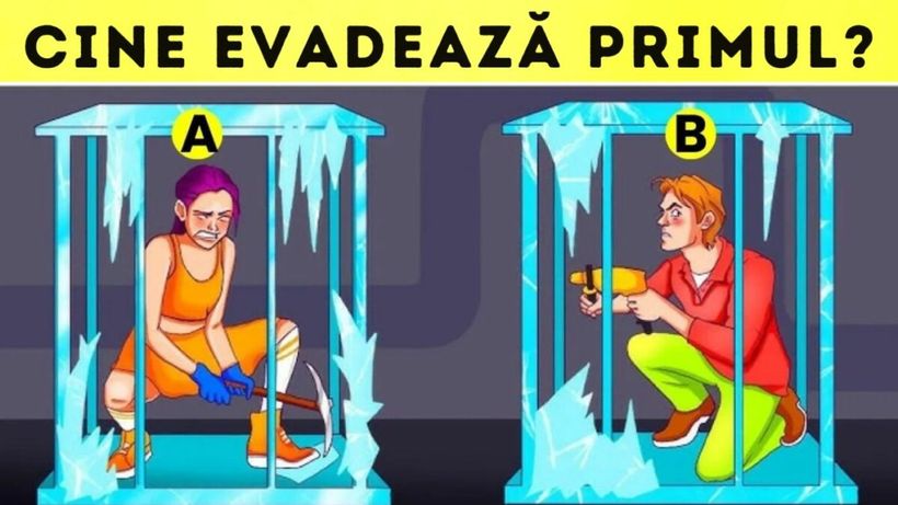 Test de inteligență | Numai geniile ghicesc cine va evada primul în doar 10 secunde!