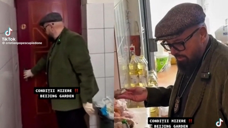 Piedone a rămas perplex! Cum i-a descuiat ușa o angajată a unui magazin chinezesc