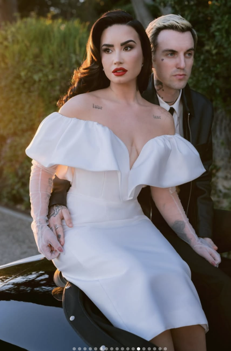 Demi Lovato și Jutes s-au căsătorit! Primele imagini cu artista în rochie de mireasă