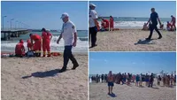 Dezastru pe plaja din Mamaia! Trei persoane au murit înecate, iar alte două au ajuns la spital