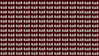 Test de logică | Nu toate numerele din această imagine sunt 628. Găsește-l pe cel diferit!