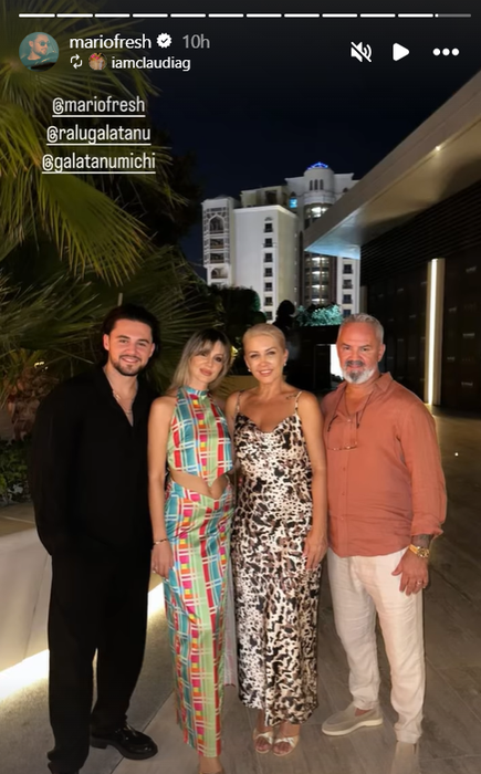 Mario Fresh, alături de familia lui în Dubai / Foto: Instagram