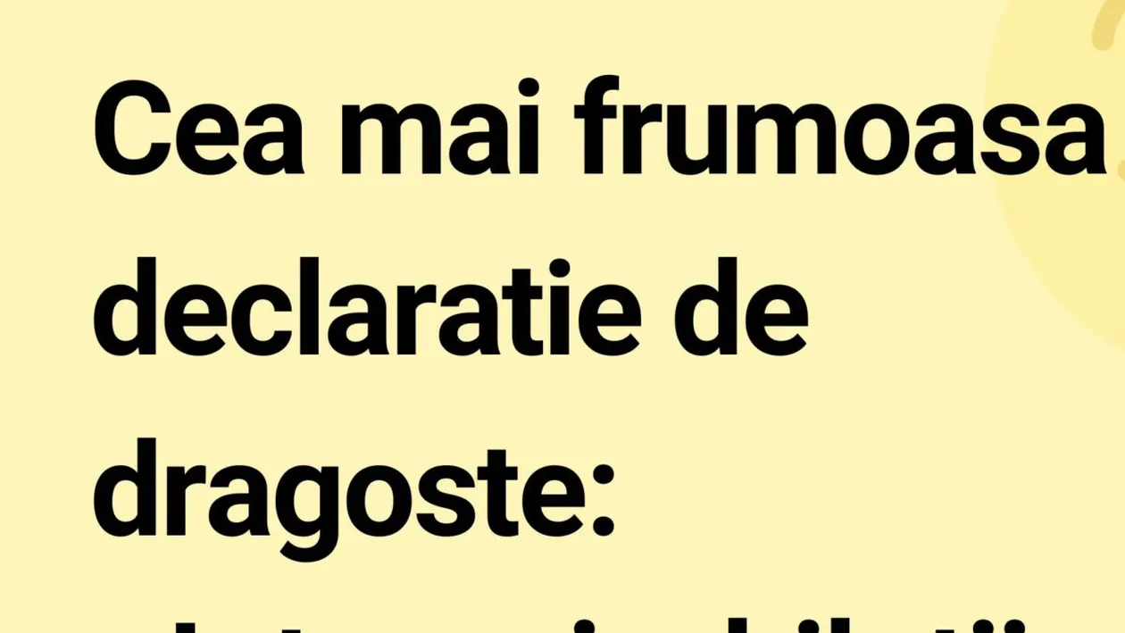BANC | Cea mai frumoasă declarație de dragoste din toate timpurile