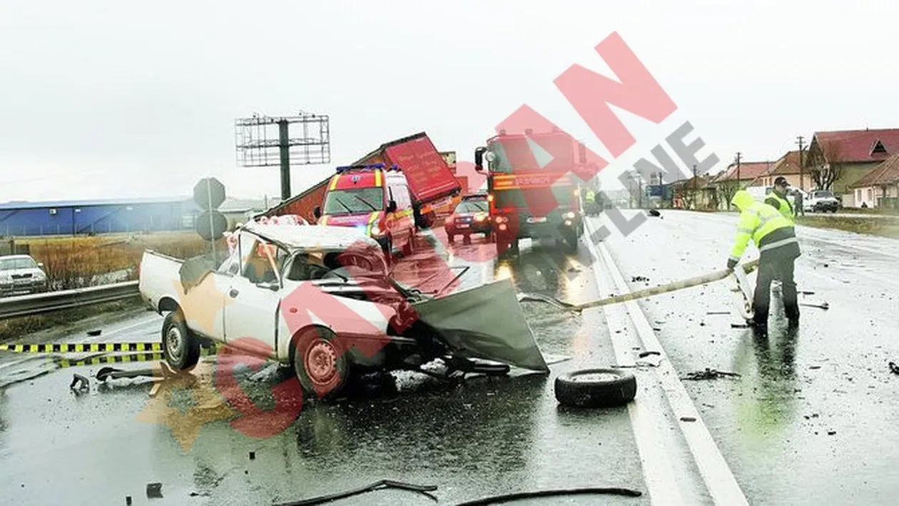 O Dacie papuc s-a dezmembrat in mers