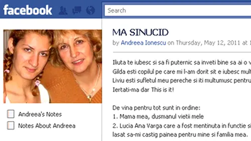 Cutremurator! Un functionar public, prima femeie din Romania, care si-a anuntat sinuciderea pe Facebook