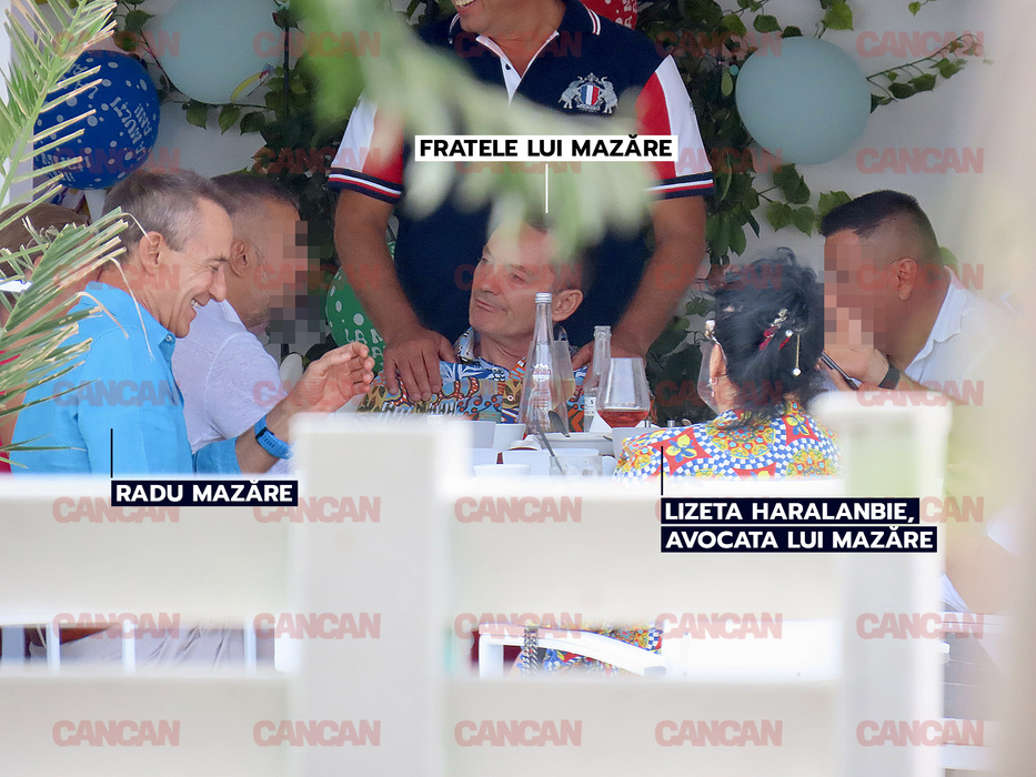 Fratele lui Radu Mazăre a ocupat loc de cinste la masă