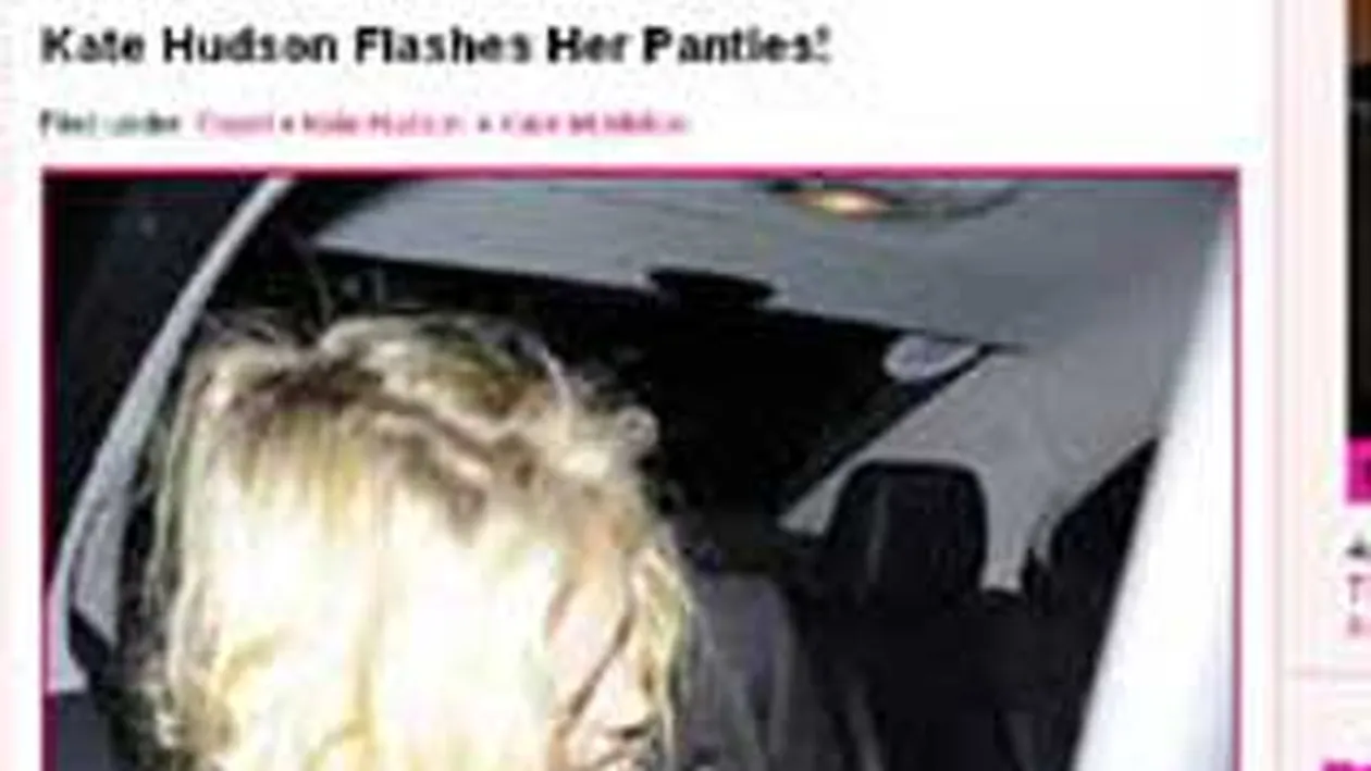 Chilotel de vedeta! Kate Hudson, cu lenjeria la vedere!
