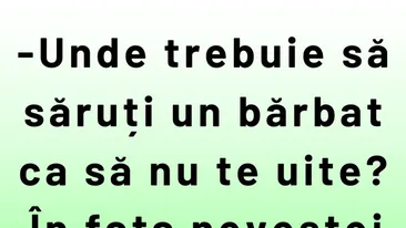 BANC | Unde trebuie să săruți un bărbat ca să nu te uite niciodată?