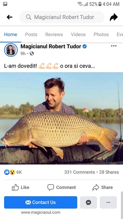 Magicianul a povestit că a prins peștele după mai bine de o oră
