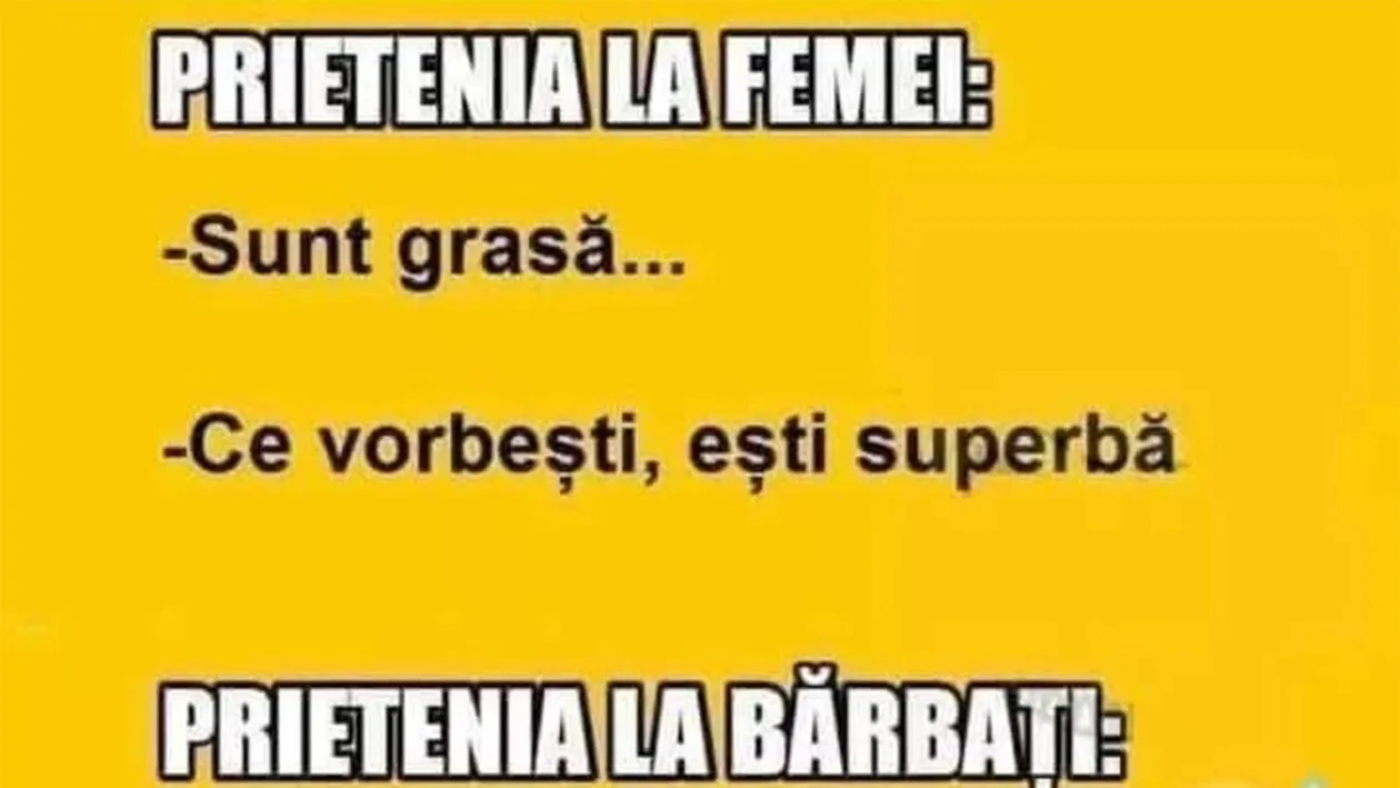 BANCUL ZILEI | Prietenia la femei și la bărbați